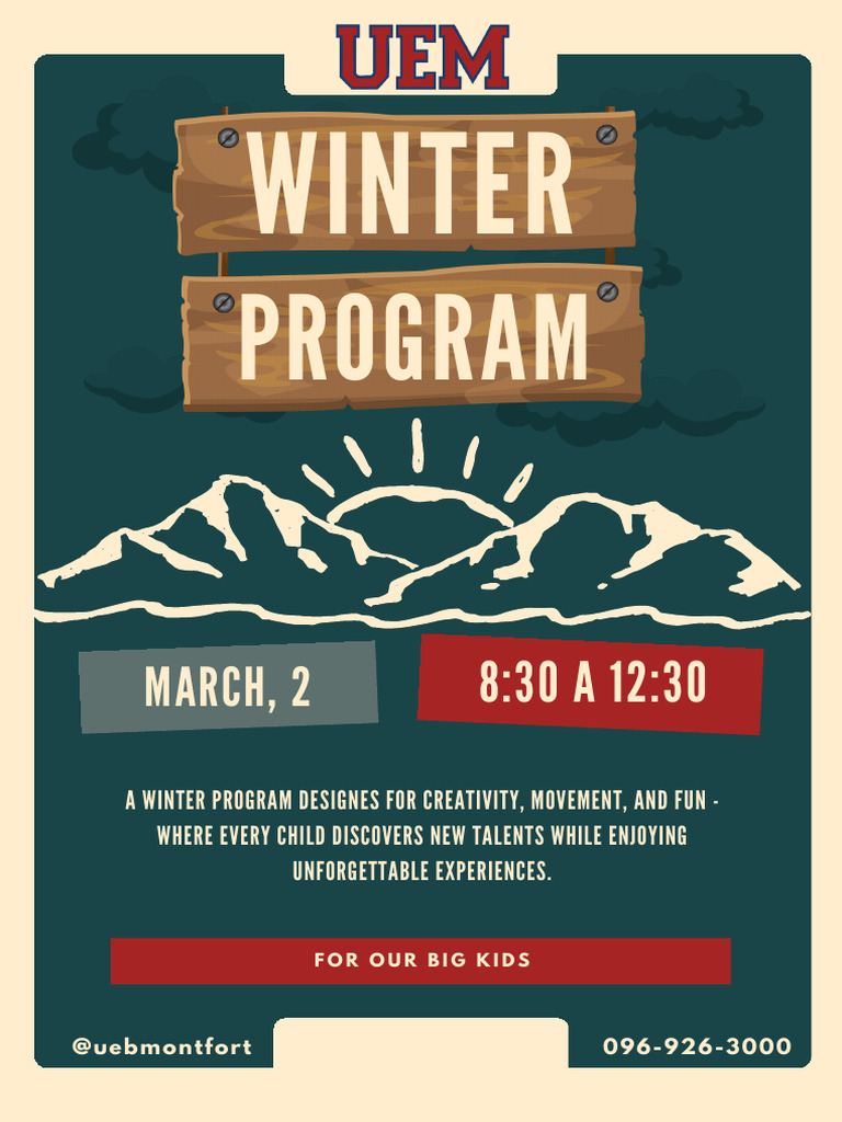 Vacacional Winter Program | PDF