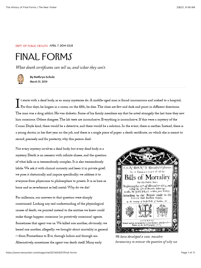 Schulz, Final Forms | PDF