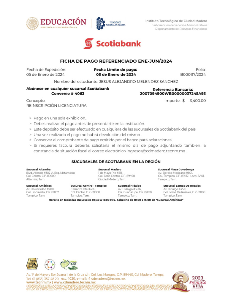 Ficha de Pago 2007094900WB00000037245A93 | PDF | Bancos | Bancario
