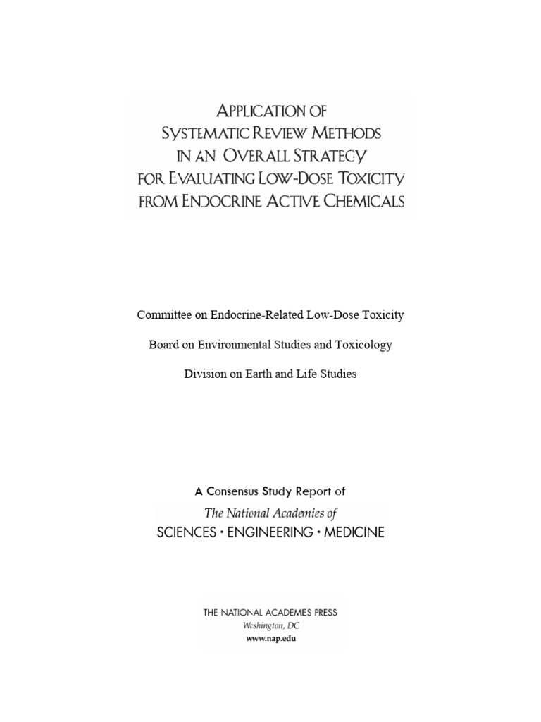 Application of Systematic Review Methods in An Overall - National ...
