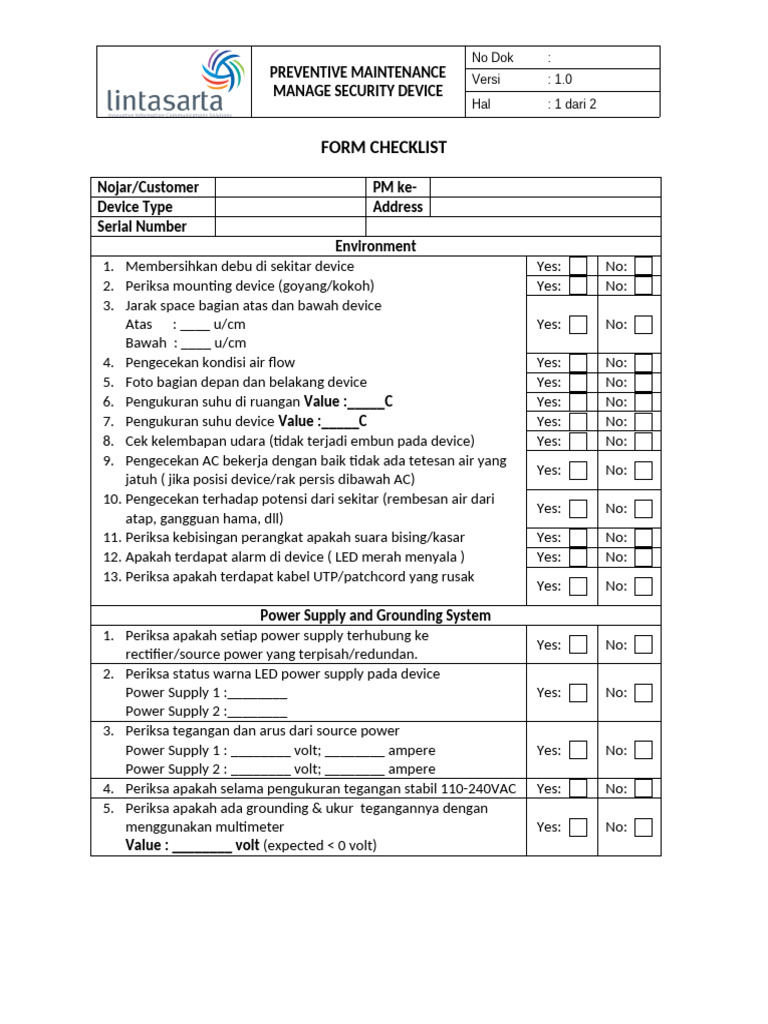 Template PM Onsite | PDF