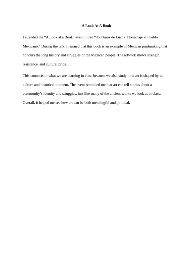 A Look at A Book | PDF