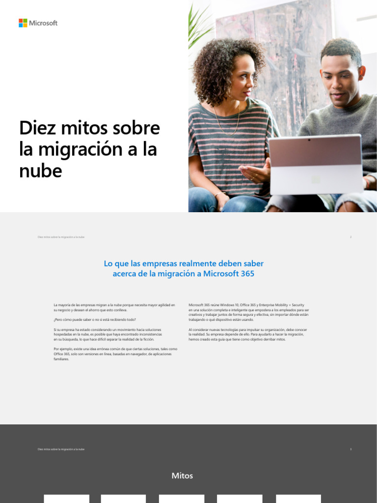 Mitos Sobre La Nube - Microsoft | PDF | Computación en la nube | Microsoft