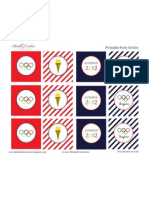 Printable Olympic Party Circles