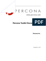 Percona Toolkit 201 Operations Manual