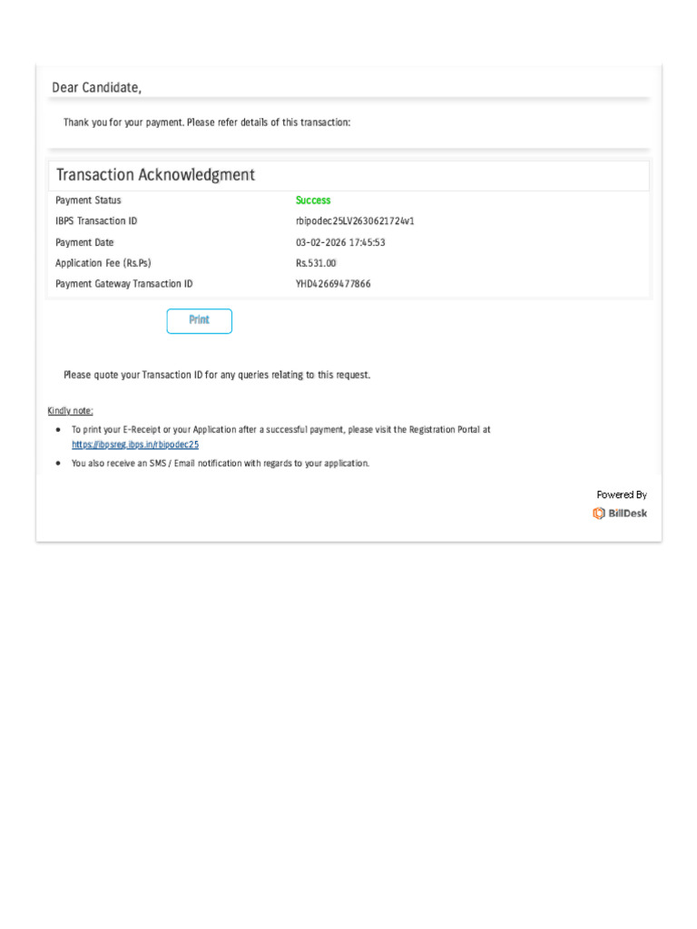 Transaction Acknowledgment | PDF