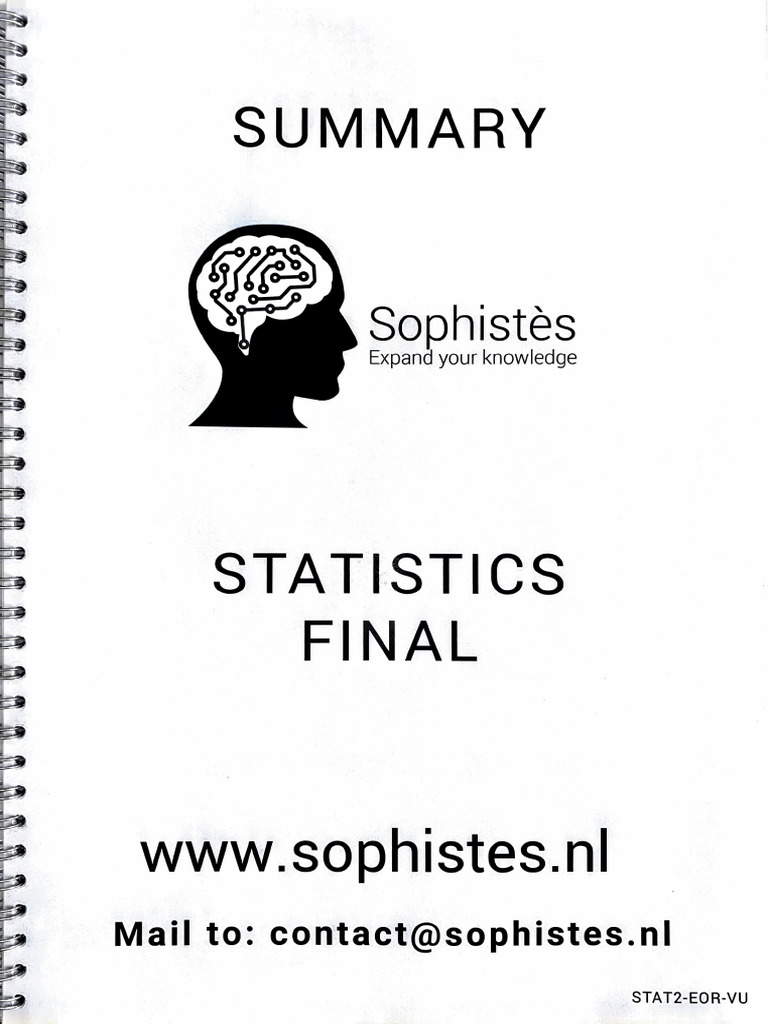 Statistics Final | PDF