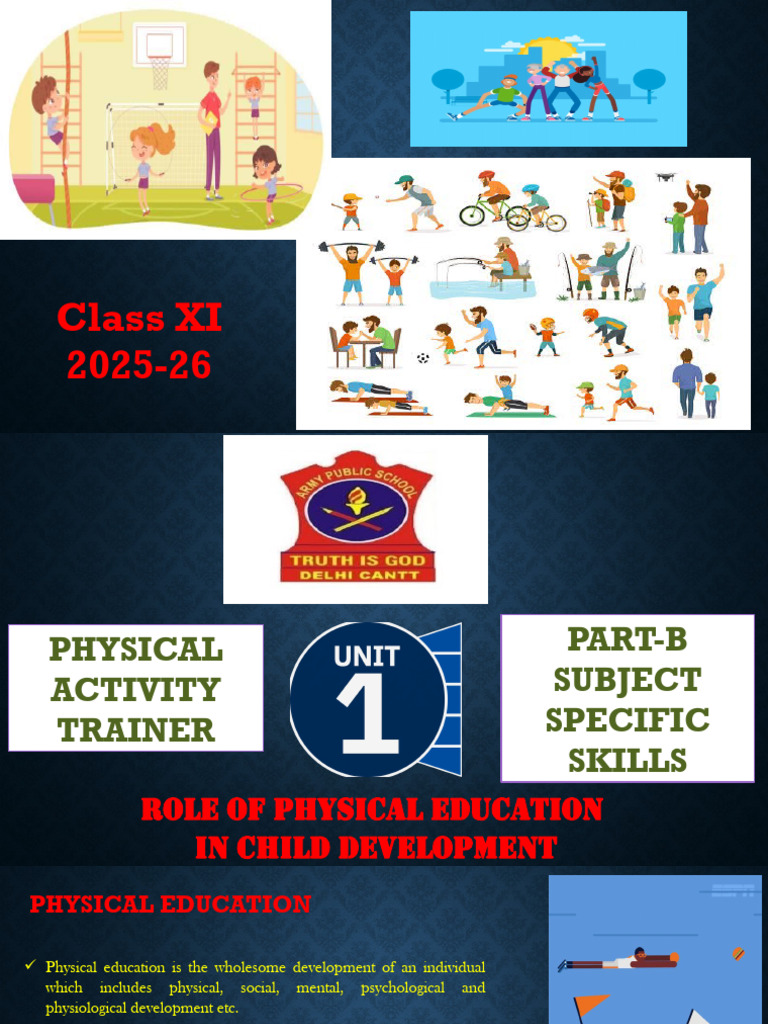 Unit-1 Role of Pe in C Dev | PDF | Asana | Physical Fitness