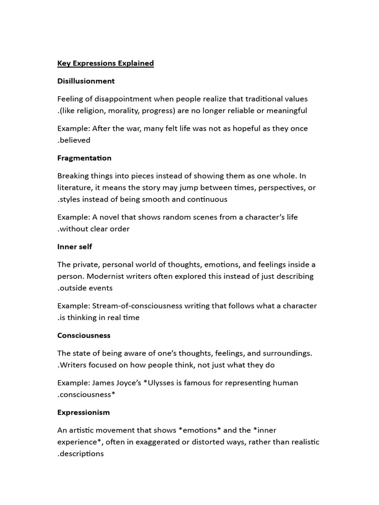 Key Expressions Explained | PDF