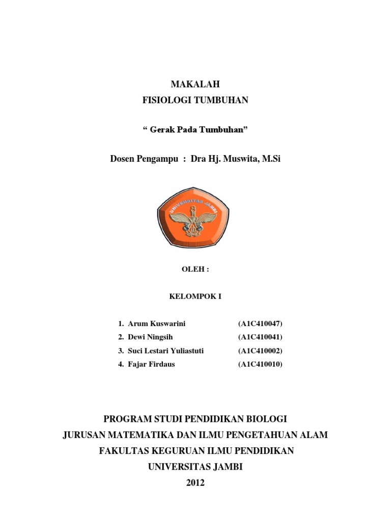 Contoh Makalah Tumbuhan