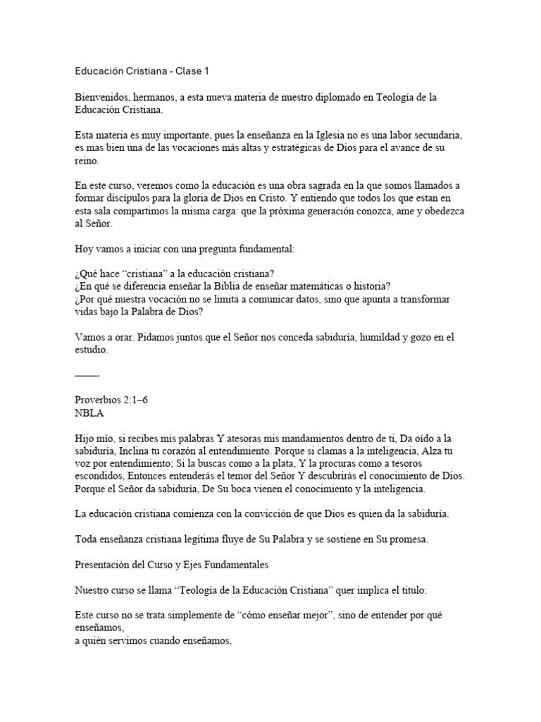 Educación Cristiana 1 2 3 | PDF | Cristo (título) | Dios