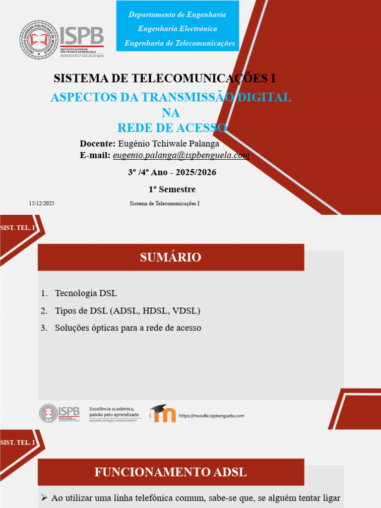 #Stel.1 - Aula 10 - Ispb - 2025 - 2026 | PDF | Linha de assinante ...