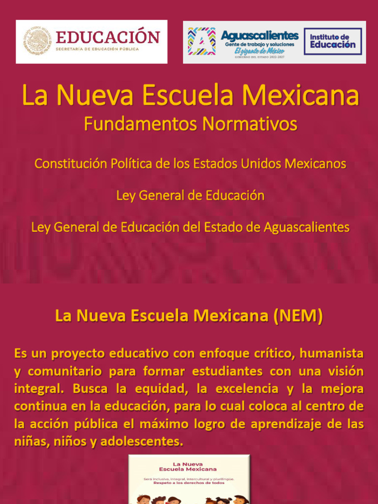 La Nueva Escuela Mexicana | PDF | Educación de la primera infancia ...