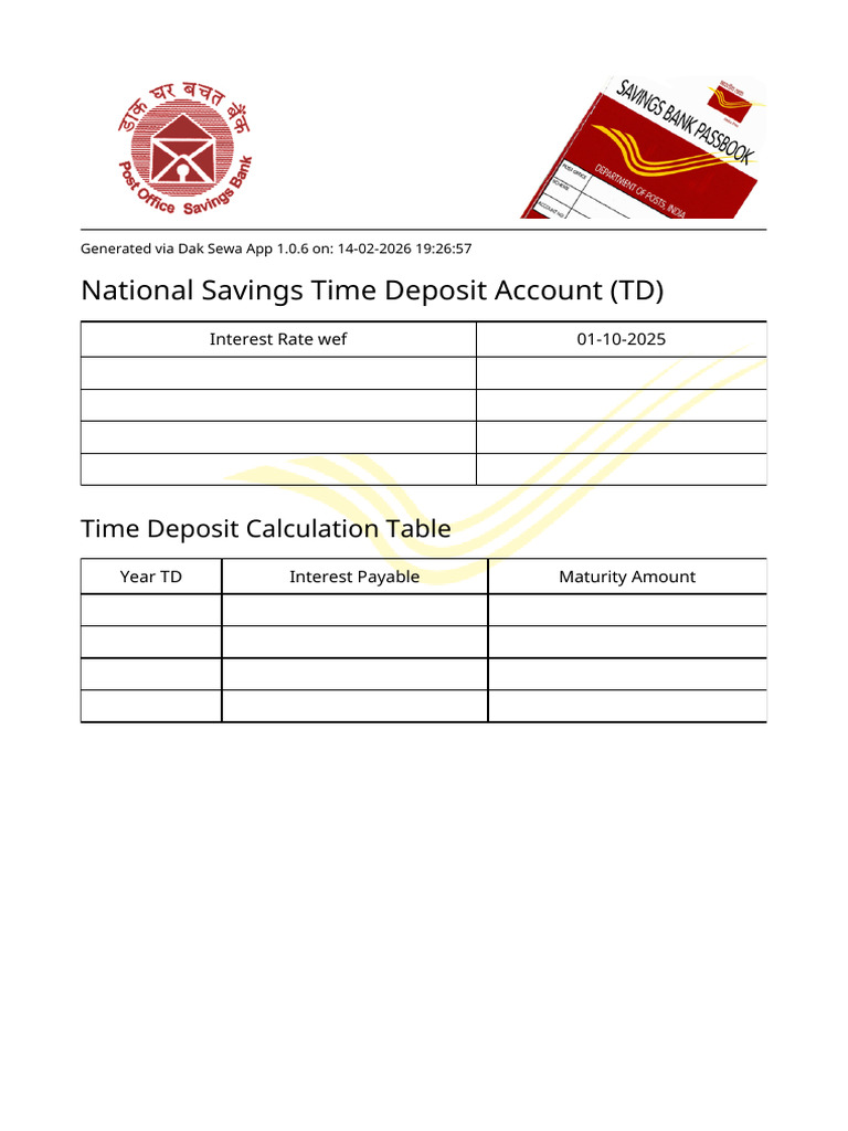TD Calculation Report | PDF