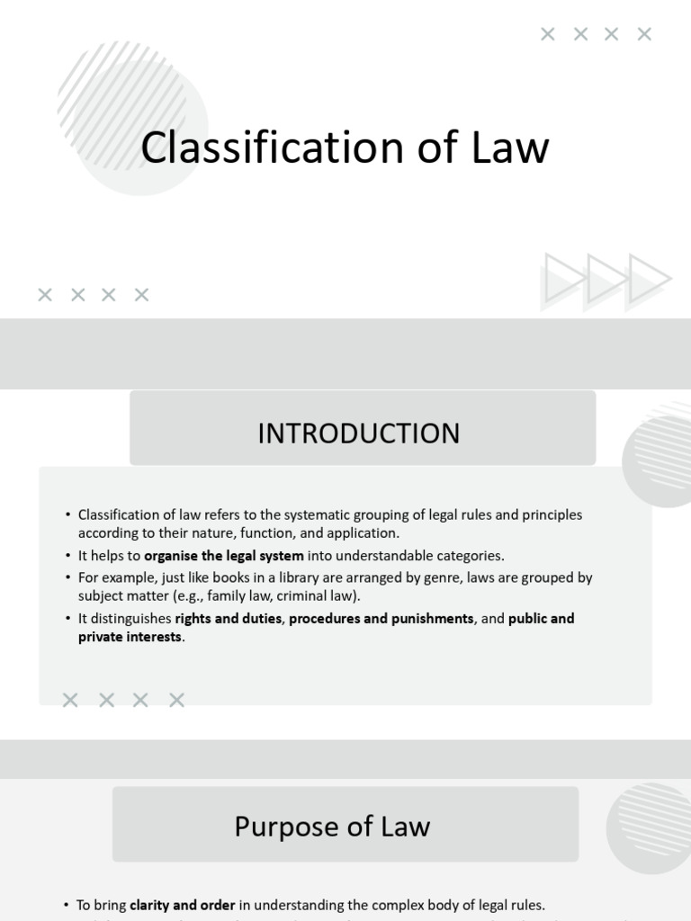 1.2. Classification of Law | PDF | Criminal Law | International Law
