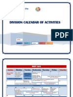 Division Calendar of Activities: Deped - Batangas City