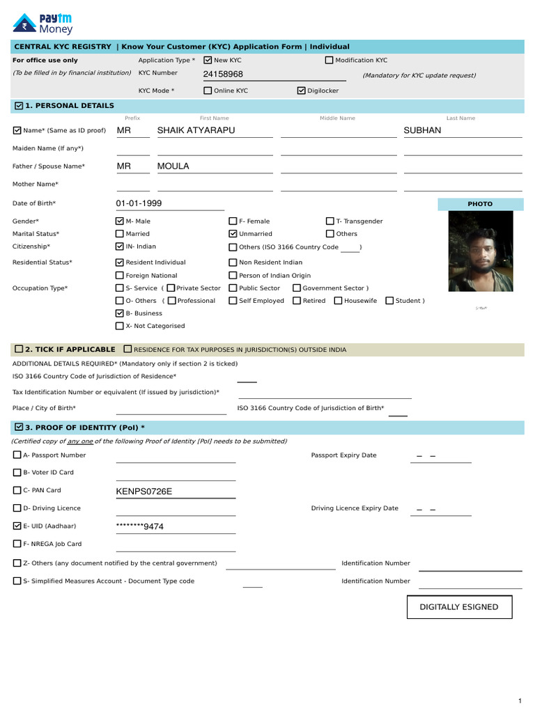 Equity Signed Form | PDF