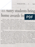 Autry Students Bring Home State Awards 001