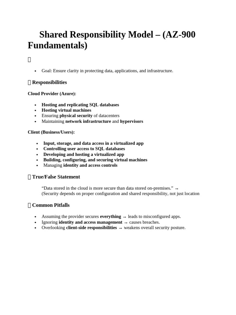 2 Shared Responsibility Model | PDF