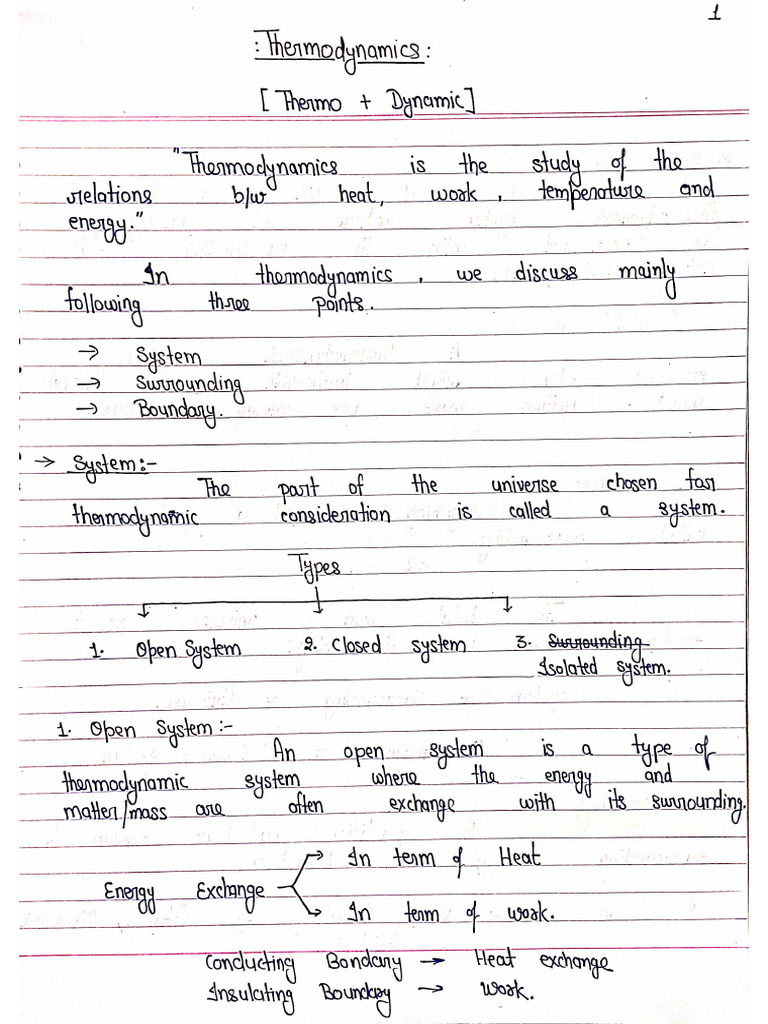 Zeroth Law and 1st Law of Thermodynamics | PDF