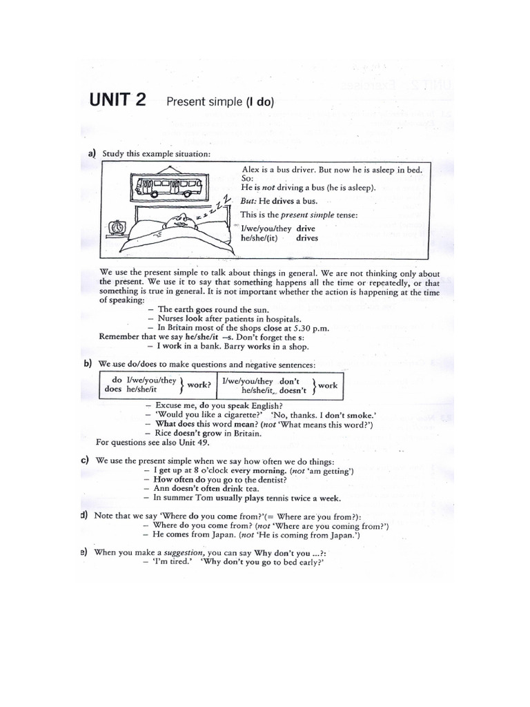 Present Simple | PDF