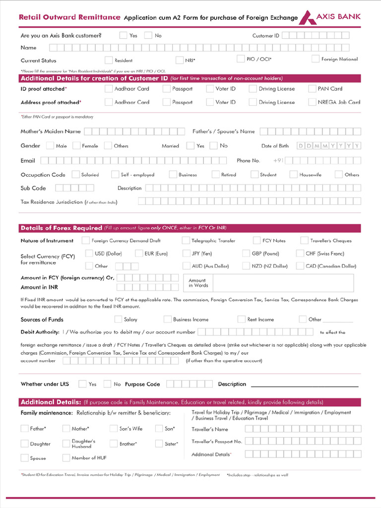 Axis TT Form | PDF