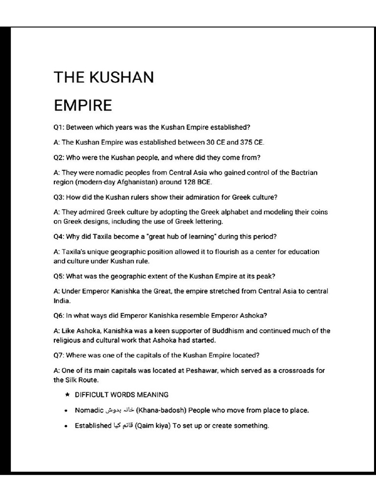 KUSHAN Empire | PDF