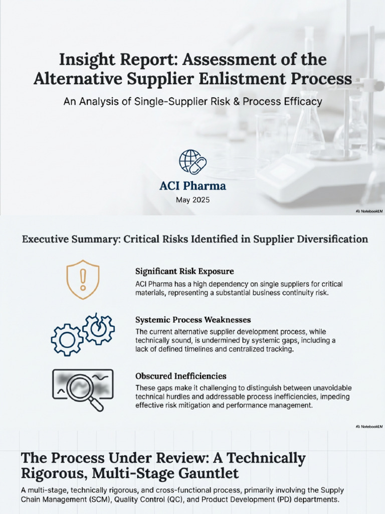 Supply Chain Risk and Supplier Diversification Audit | PDF