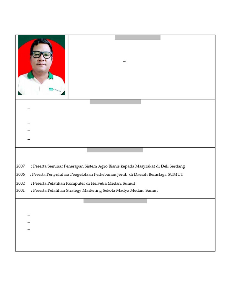 CV Dan Rekom Saya | PDF
