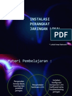 Instalasi Perangkat Jaringan Lokal