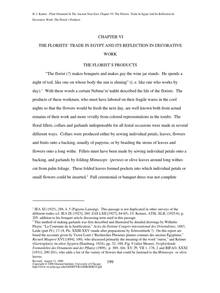 The Florists Trade in Egypt and Its Reflection in Decorative Work PDF