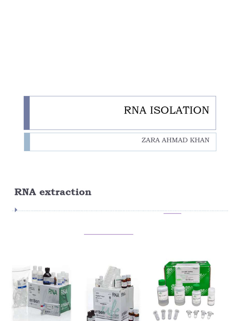 Rnaisolation 161213174913 | PDF | Lysis | Centrifugation