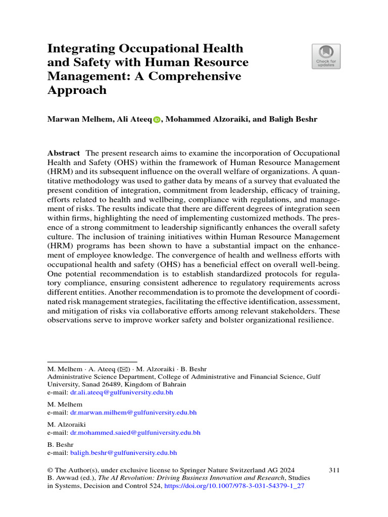 Health and Safety | PDF | Occupational Safety And Health | Human ...