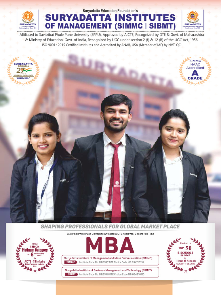 Mba Brochure | PDF