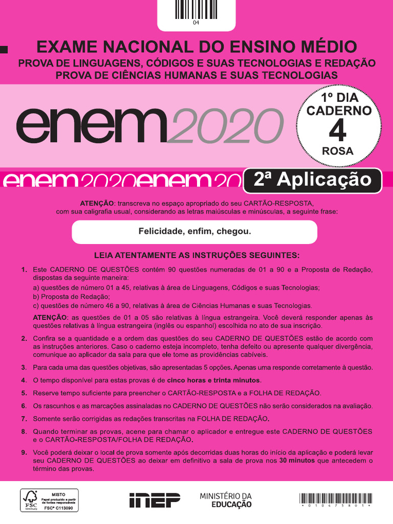 Enem PPL | PDF | Isaac Newton | Internet