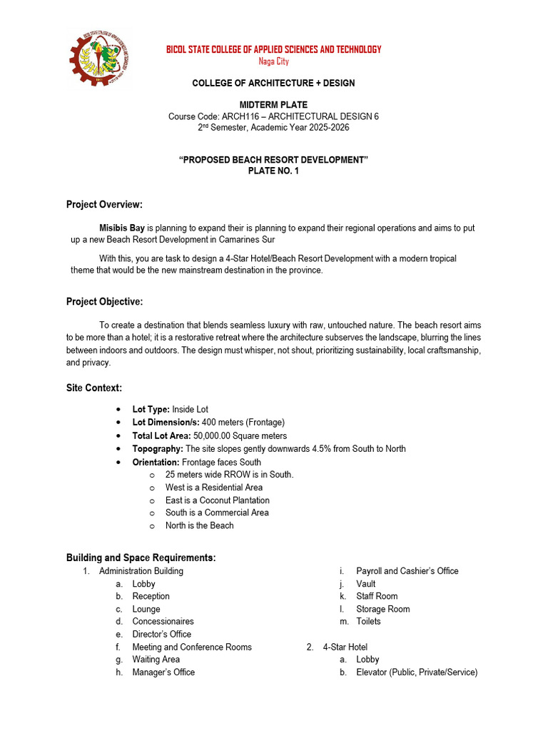 Architectural Design 6 Midterm Plate | PDF | Spa | Swimming Pool