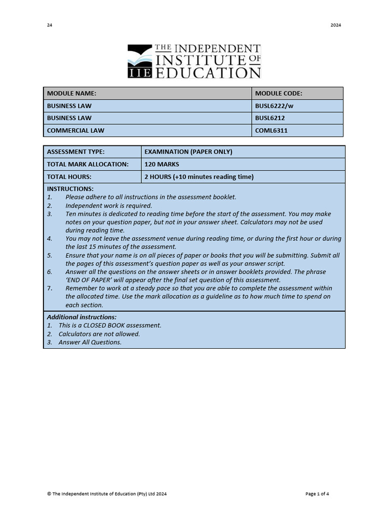 BUSL6222 Ea | PDF