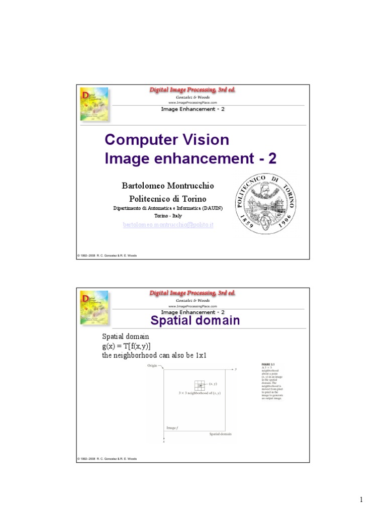Image Enhancement v3 | PDF | Image Editing | Optics