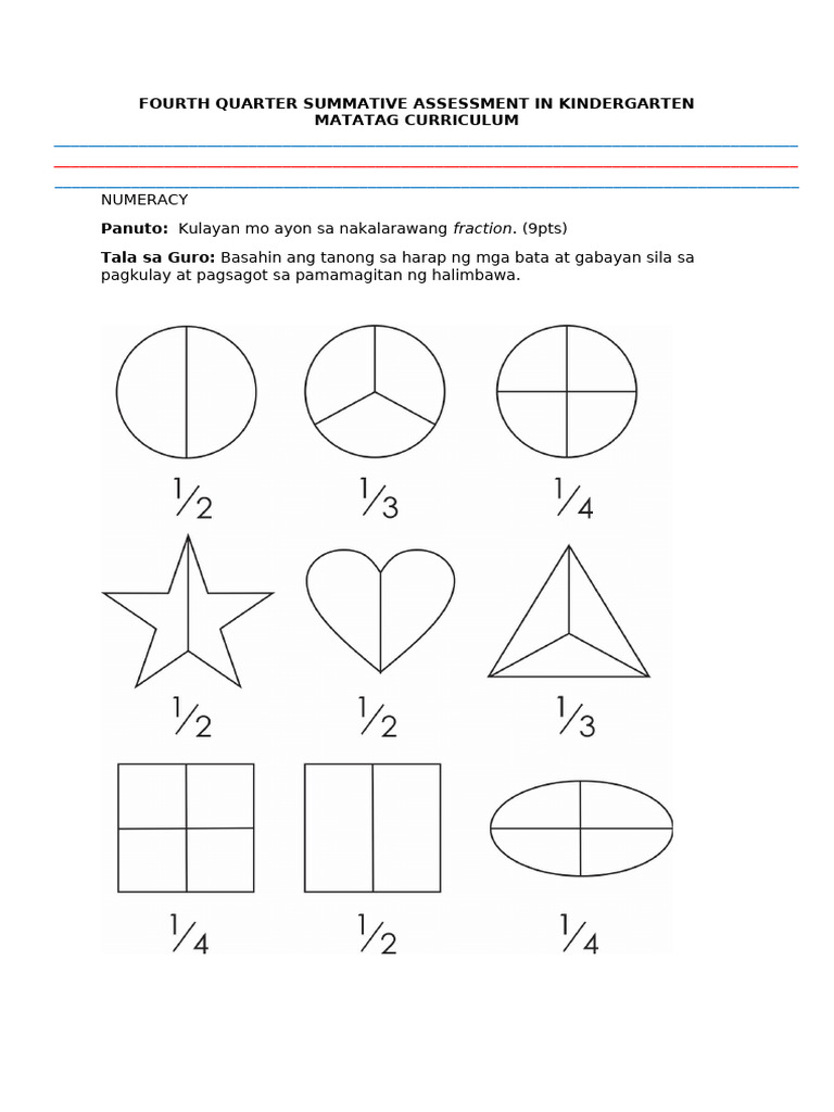 Fourth Quarter Numeracy Only | PDF