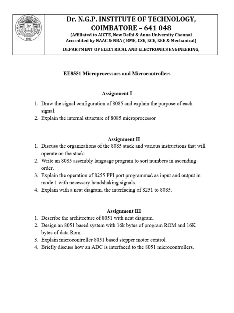 MPMC Assignment | PDF