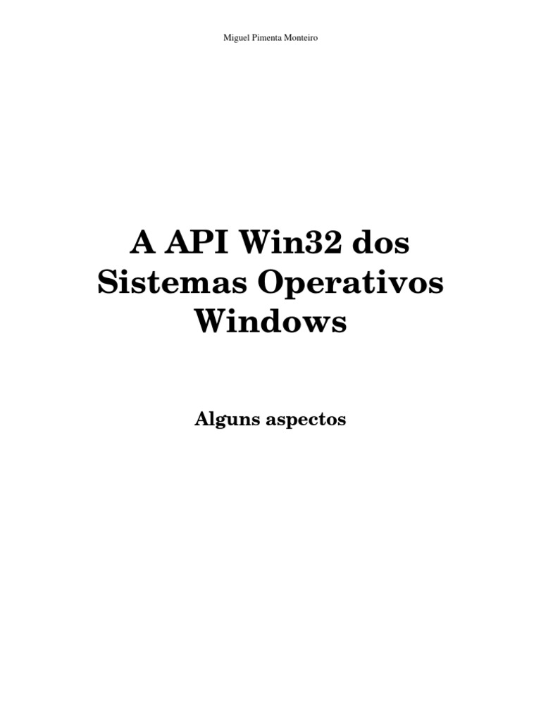 Win32 API | PDF