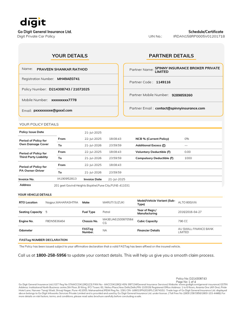 NewPolicy2c0caa3f 85a1 412c Af94 E5a4b7ce0c0b | PDF | Insurance ...