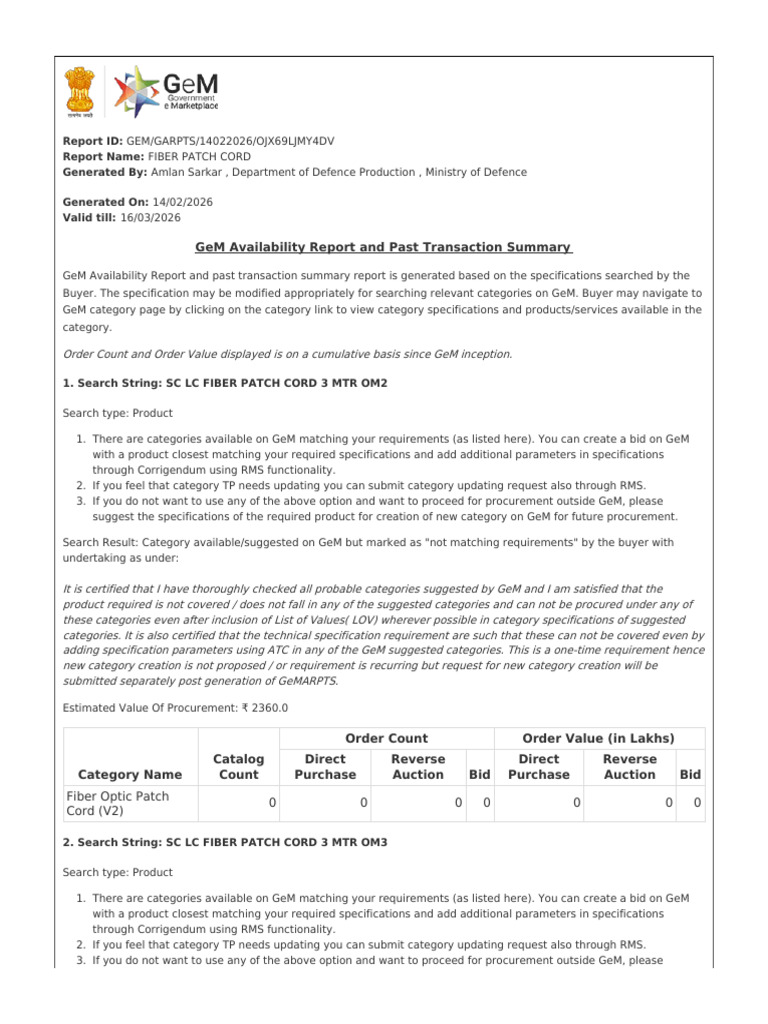 Report Gem Garpts 14022026 Ojx69ljmy4dv | PDF | Auction | Procurement