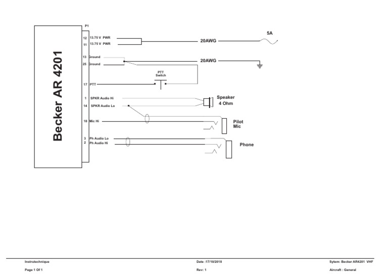 Becker AR4201 Interconnection Diagram | PDF