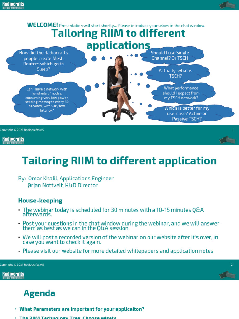 Tailoring RIIM To Different Applications | PDF | Network Congestion ...