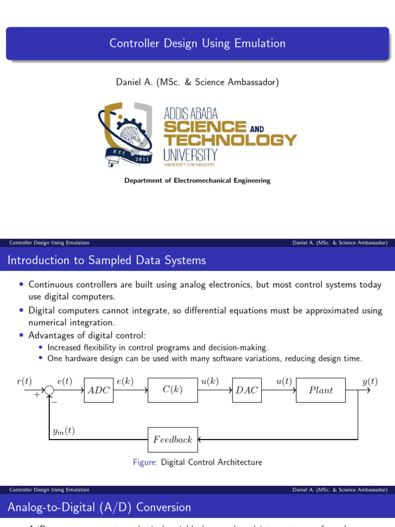 MCS 7.0 Digital Control System | PDF | Analog To Digital Converter ...