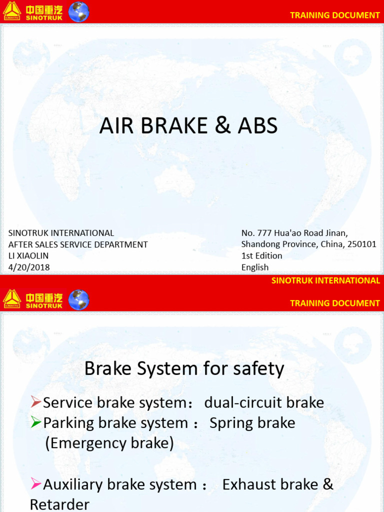 Air Brake and Abs System PR | PDF | Machines | Mechanical Engineering