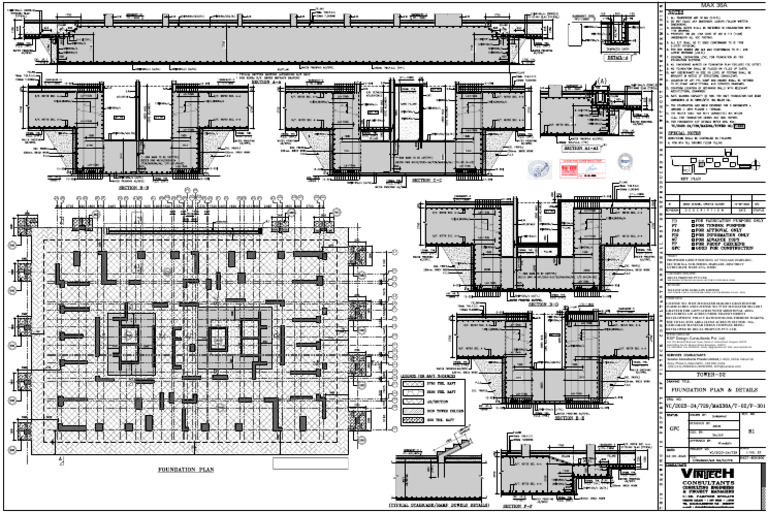 T - 02 Foundation Plan and Details r1 | PDF