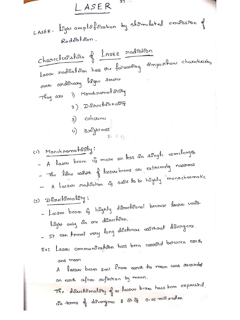 LASER Written Material | PDF