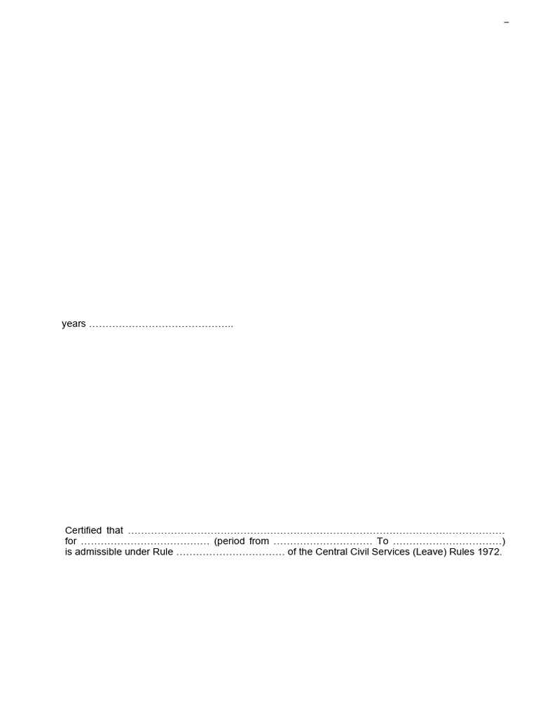 Earned Leave Form For Staff | PDF